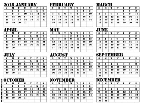 year calendar template full year calendars williamson gaus