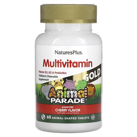 ᐉ Мультивитамины NaturesPlus Animal Parade Gold жевательные с