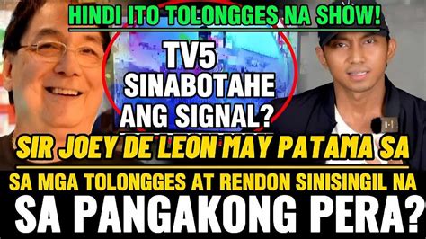 Sir Joey De Leon May Patama Sa Mga Tolongges At Rendon Labador