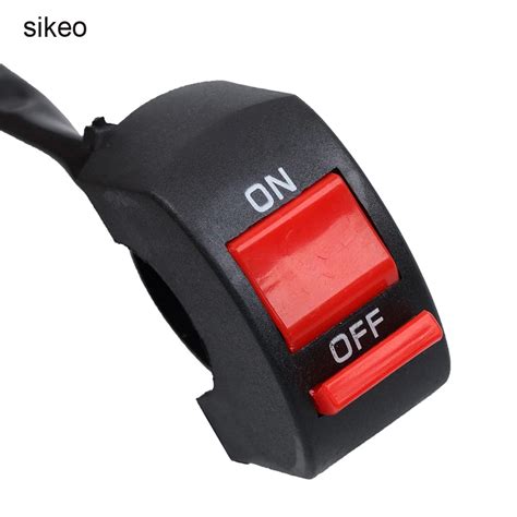 Sikeo Universal Motorcycle Switches Handlebar Switches Bullet Connector