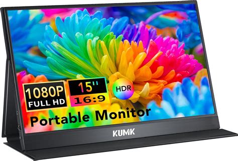 Kumk Portable Monitor P Fhd Hdr Ips Gaming Monitor Eye Care