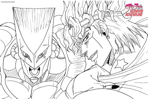 Jojo S Bizarre Adventure Coloring Pages Coloringpagesonly