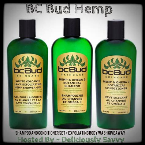 Blogger Opp ~ Bc Bud Hemp Skincare Shampoo And Conditioner Set Exfoliating Body Wash Giveaway