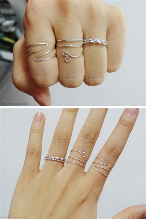 Diy 3 Wire Rings Tutorials Essas Frescurites Tutoriais Sobre Joalharia Anéis De Arame