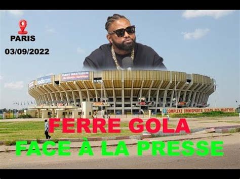 Ferre Gola Face A La Presse De Paris Annonce Son Concert De Stade Des