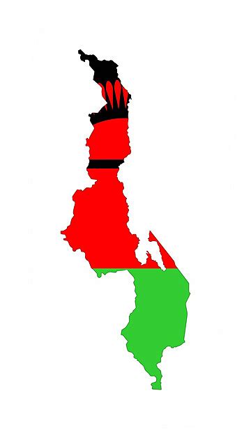 Map Of Malawi 3d Flag Flag Silhouette Outline Vector Flag Silhouette