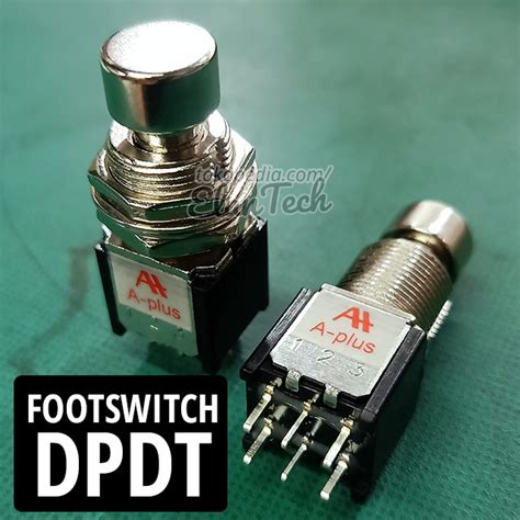 Jual Footswitch Dpdt A Plus Saklar Injak Aplus Pin Foot Switch