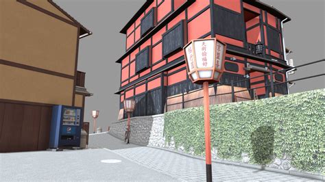 Cityscene Kyoto - 3D model by NielsCoopman [18307e7] - Sketchfab