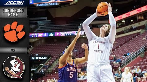 Clemson Vs Florida State Condensed Game 2021 22 Acc Womens Basketball Win Big Sports