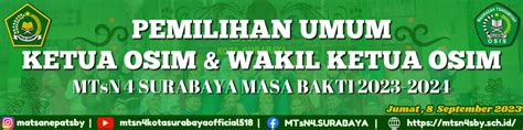 Pemilihan Ketua And Wakil Ketua Osim Mtsn 4 Kota Surabaya