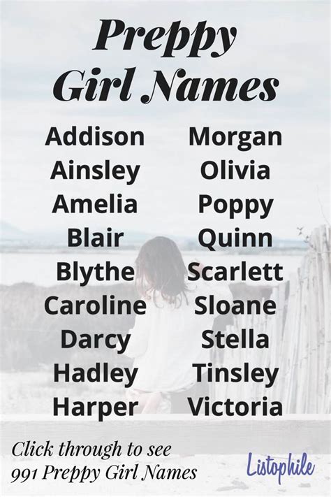 Preppy Girl Names Preppy Girl Names Preppy Names Girl Names