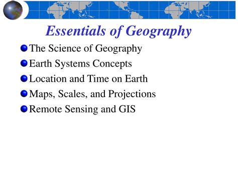 PPT Chapter 1 Foundations Of Geography PowerPoint Presentation Free