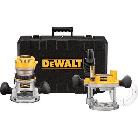 DEWALT Heavy Duty Fixed Base Plunge Router Kit 1 3 4 HP Model