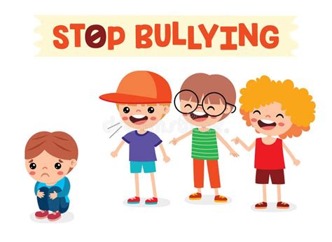 Stop Bullying And Social Pressure Stock Illustration Illustration Of