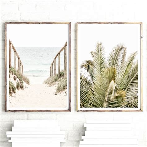 Beach Prints Set Of 3 Posters Coastal Wall Art Printable Etsy