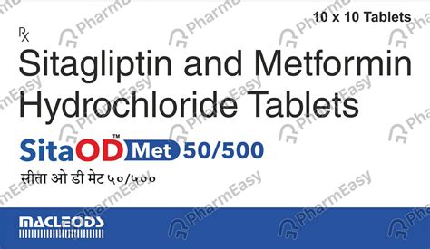 Sita Od Met 50 500mg Strip Of 10 Tablets Uses Side Effects Price