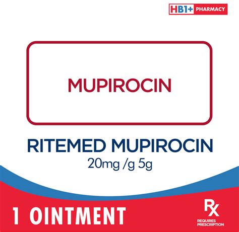 Ritemed Mupirocin 20mg G 5g Ointment Nccc Online Store