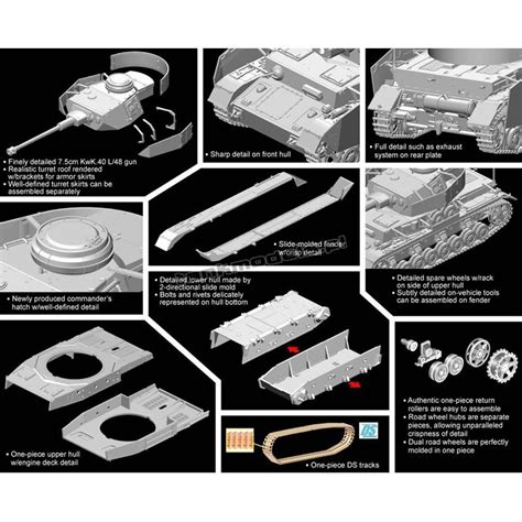 Dragon 7497 Pz Kpfw IV Ausf H W Schurzen Hobby Shop Tank Models