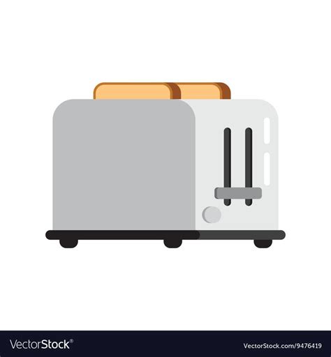 Toasts Flying Out Of Toaster Isolated On White Background Toaster And