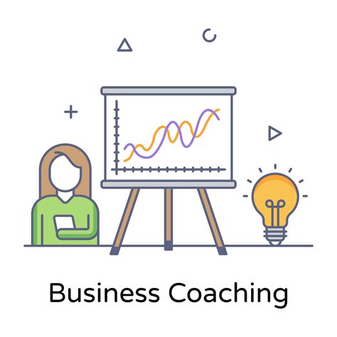 A Business Coaching Flat Concept Icon Design 6095576 Vector Art At Vecteezy