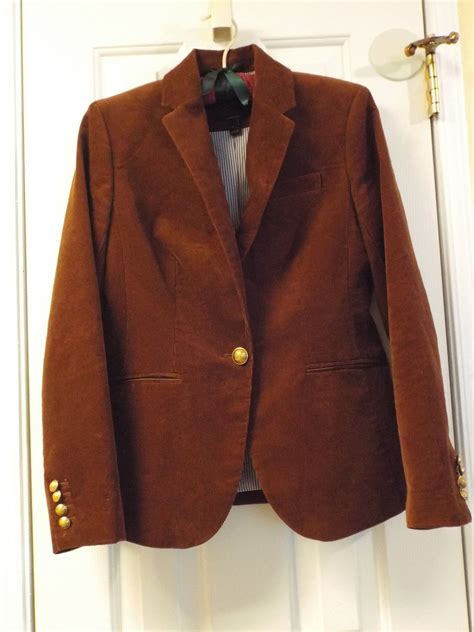 Vintage J Crew Jacket Women S Vintage Brown Corduroy Blazer Brown Corduroy Jacket Corduroy