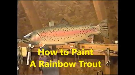 How To Paint A Rainbow Trout Youtube