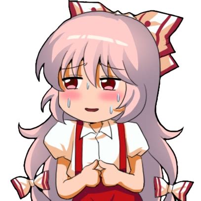 mokou_sweat - Discord Emoji