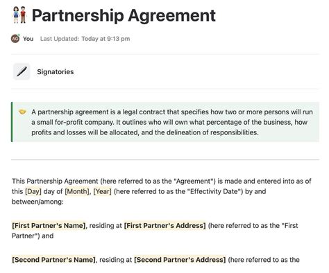 10 Free Collaboration Agreement Templates In Word And Clickup