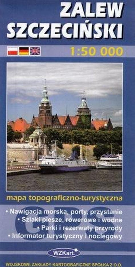 Zalew Szczeciński Mapa topograficzno turystyczna 1 50 000