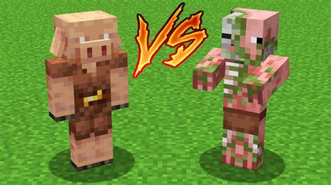 Old Zombie Pigman Vs New Piglin Youtube