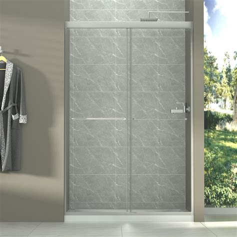 Gxcevsou 44 48 W X 72 H Semi Frameless Sliding Shower Door Glass