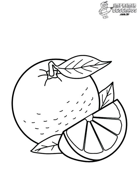 Laranja Para Colorir Imprimir Desenhos