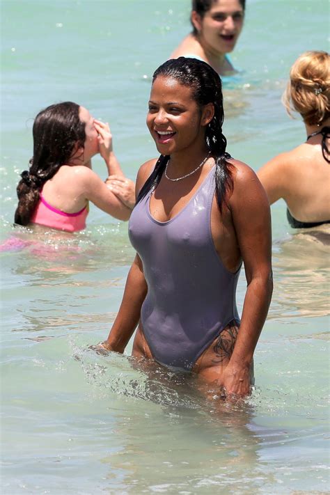 Christina Milian Swimsuit Pokies Hot Celebs Home
