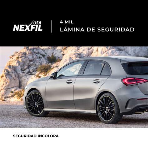 Lamina Seguridad Nexfil Incolora 4 Mil Para Camioneta ML Center