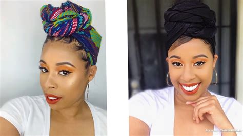 Easy Head Wrap Tutorial Two Ways Youtube