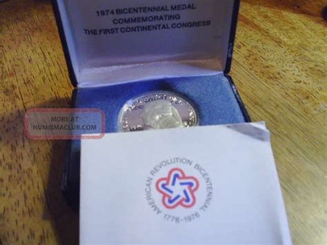 1974 John Adams U S Bicentennial Sterling Silver Commemorative 1 Oz