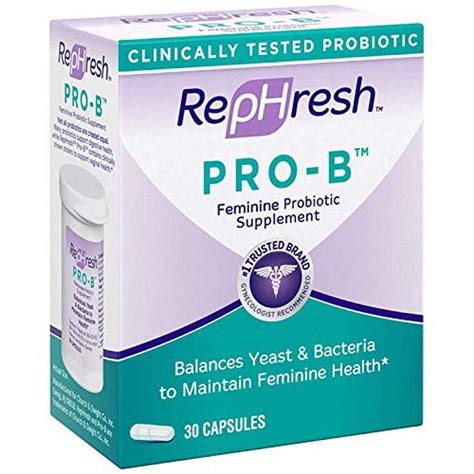 Rephresh Pro B Probiotic Feminine Supplement 30 Capsules Pack Of 3