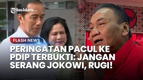 PDIP Sempat Diingatkan Oleh Bambang Pacul Jangan Serang Jokowi Jangan