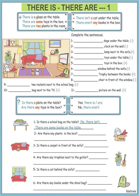 There is-There are activity for elementary | Learn english, English ...