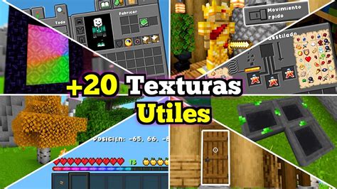 La Mejor TEXTURA ÚTIL de Minecraft PE 1 20 X 20 Funciones NUEVAS