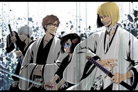 Anime Momo Hinamori 1080P Sōsuke Aizen Bleach Shinji Hirako Gin