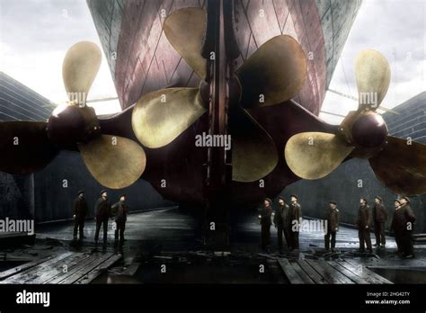 Harland And Wolff Workers Posing After The Fitment Of Titanics