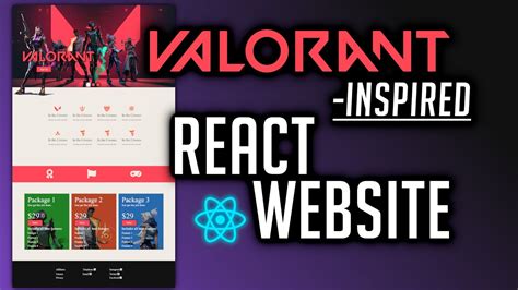 React Valorant Website Tutorial Responsive With Autoplay Gallery And