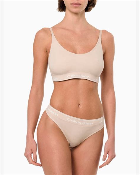 Riachuelo Calcinha Fio Dental Modern Cotton Seamless Calvin Klein Nude