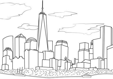 City Streets Coloring Pages Sketch Coloring Page