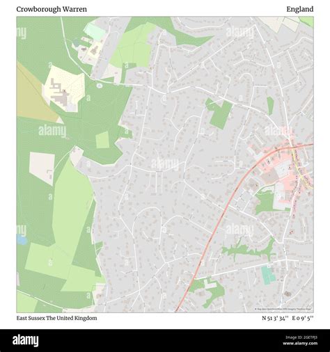 Crowborough map Cut Out Stock Images & Pictures - Alamy