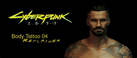 Body Tattoo 04 Replacer Cyberpunk 2077 Mod