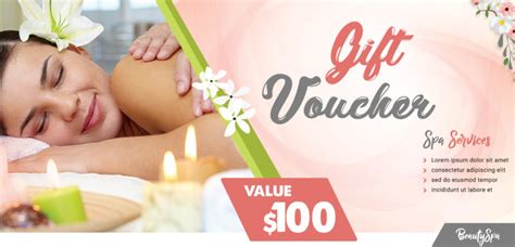 Spa Gift Voucher PSD Template | FreedownloadPSD.com