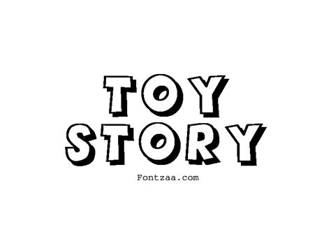 Toy Story Font Fontzaa Exclusive Fonts Library