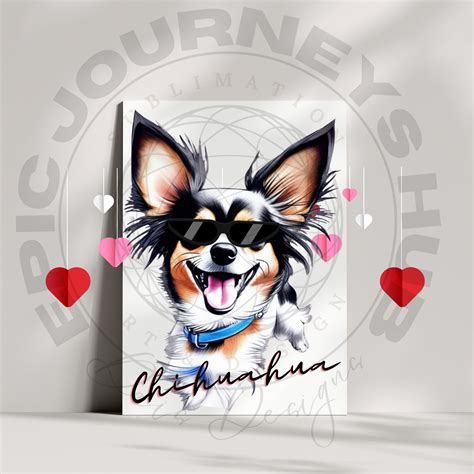 Chiuahaha Png Chihuahua Glasses Picture Chihuahua Sublimation